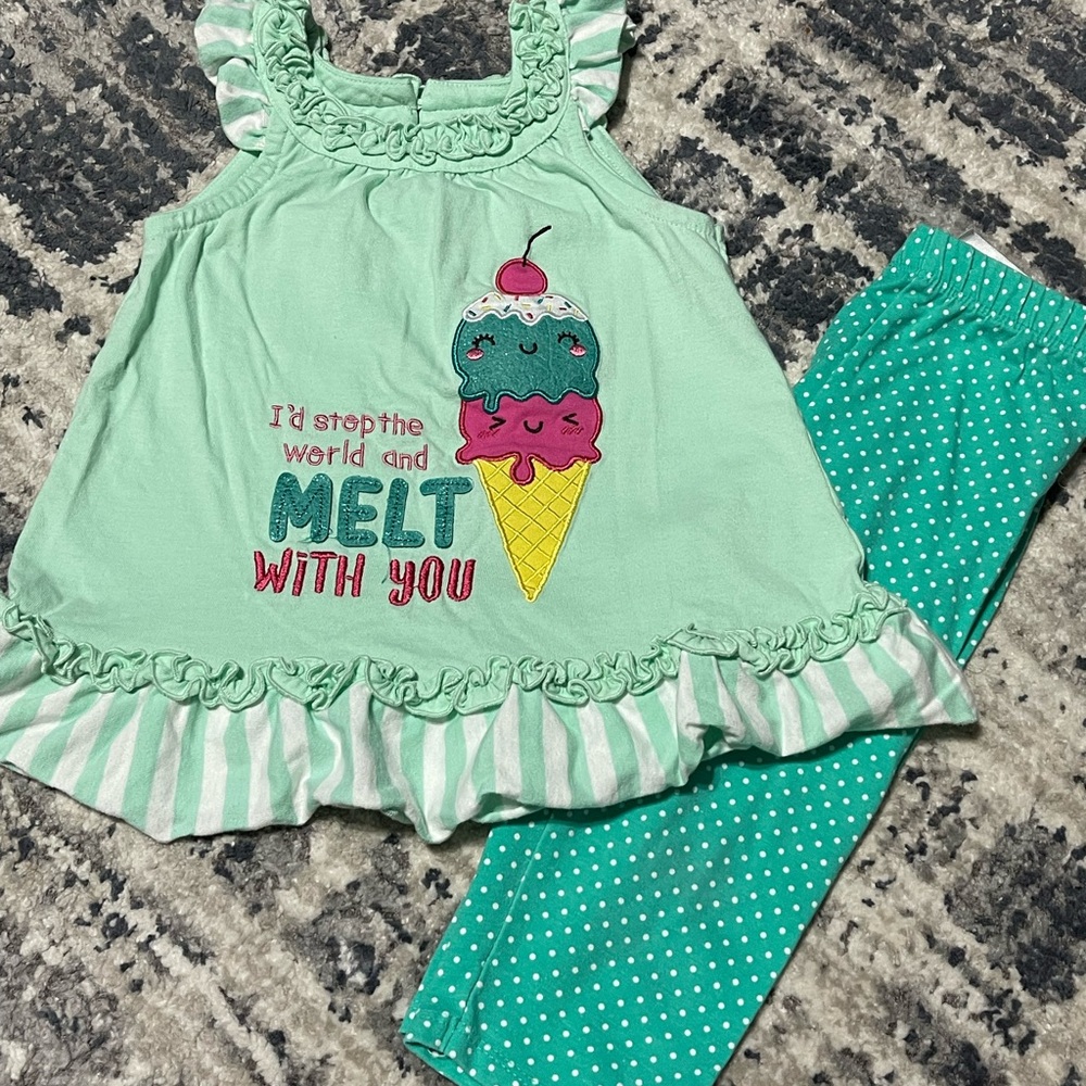 Rare Editions Girls 4T Outfit EUC